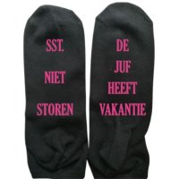 Sokken - sneakersokken voor juf of meester